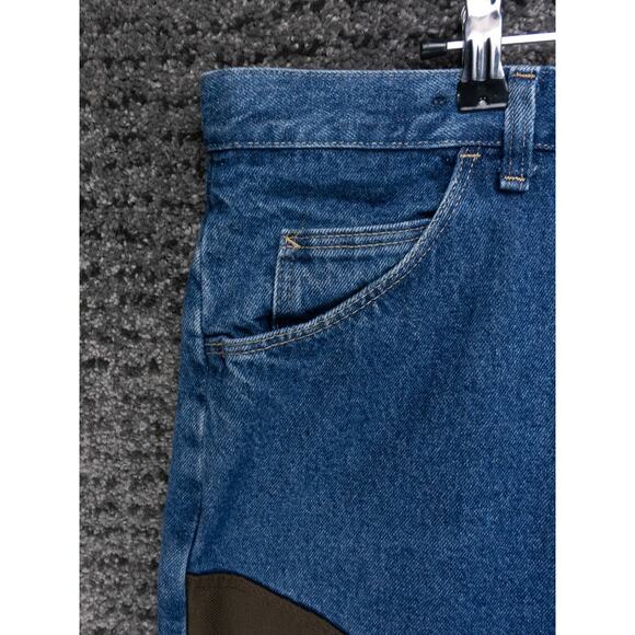 Wrangler Pro Gear Jeans Men 42x30 Blue Brush Guard Upland Briar Hunting Outdoors - Picture 3 of 13